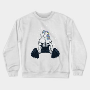 Unicorn Weightlifting unicorn- Crewneck Sweatshirt